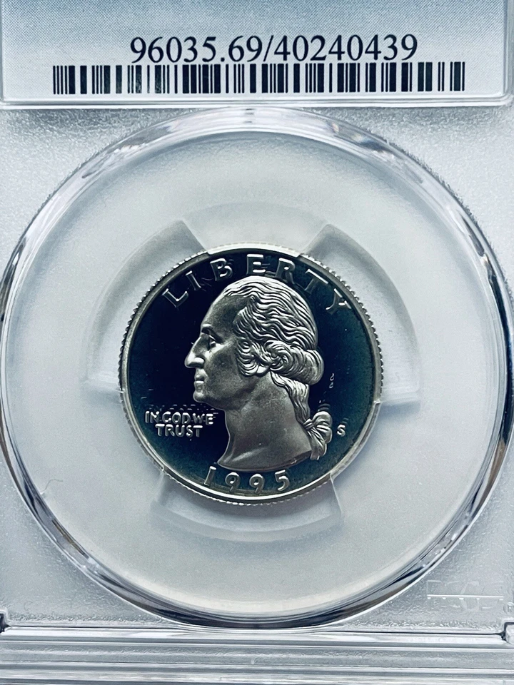 1995-S Washington Quarter Silver PCGS PR69DCAM - Image 3 of 4