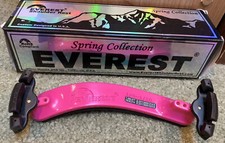 NEW Everest spring collection Pink Ser. 4/4-3/4 Violin Adjustable Shoulder Rest