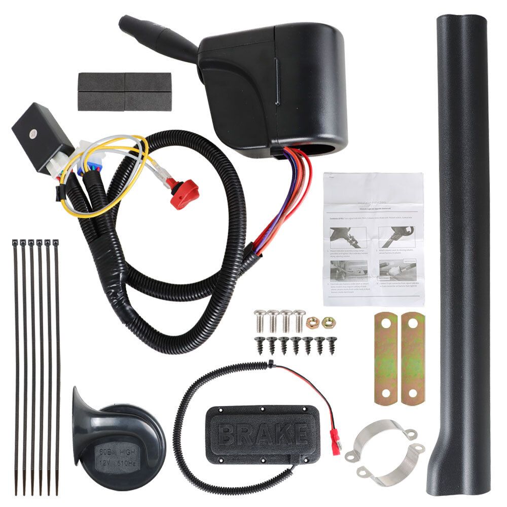 Golf Cart LED Light Turn Signal Kit W/ Horn Brake Hazard For Club Car Yamaha