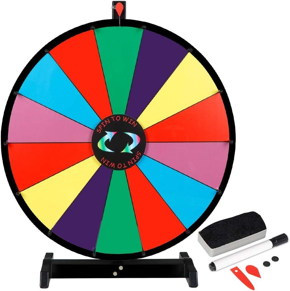 Tabletop Spinning Prize Wheel (24 inch) – Wholesale Bingo Supplies