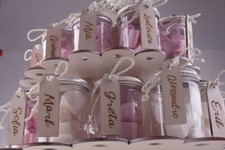 24 PEZZI BARATTOLO PET Portaconfetti Caramelle e Alimenti D.6.5 x H.12 cm 0TPM