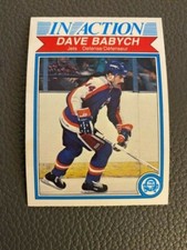 1982-83  O-Pee-Chee Hockey Card #376 Dave Babych, Jets