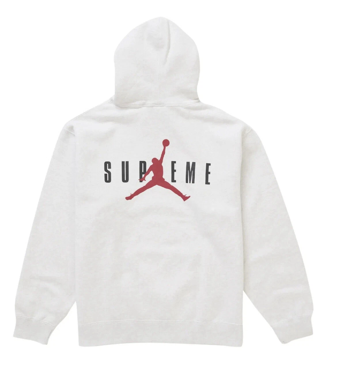 Sweat à capuche Supreme X Jordan   Gris cendre   Taille Medium   NEUF   GRATUIT ??