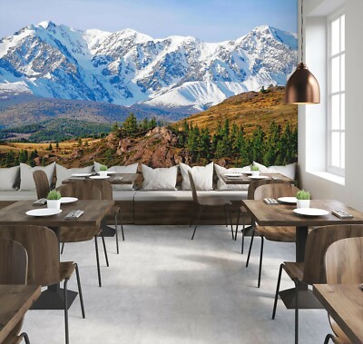 3D Schnee Berg ZHUC006 Tapete Wandbild Fototapete Alius Herb Zoe