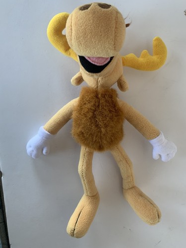Peluche Dakin Bullwinkle Moose 1994 vintage 10" Rocky And Bullwinkle - Imagen 5 de 10
