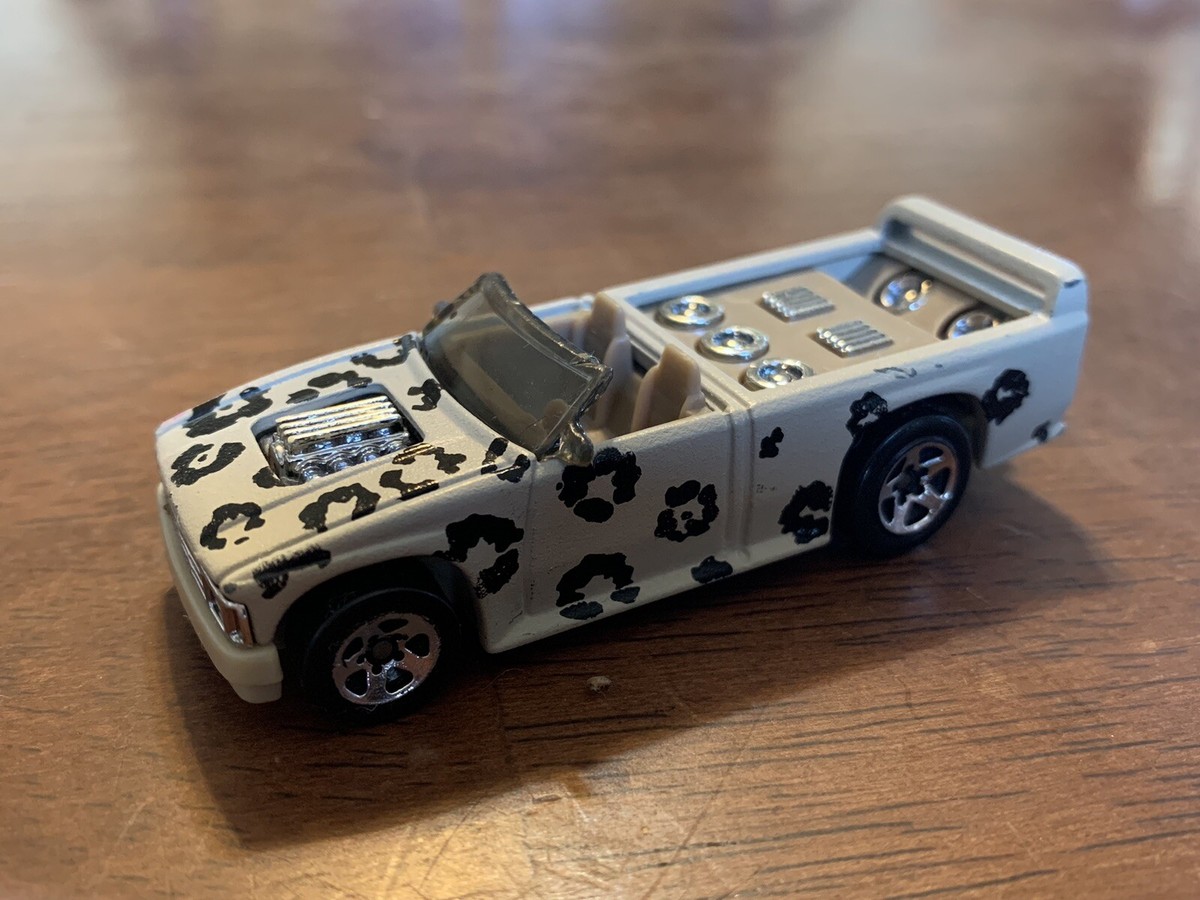 Vintage Hot Wheels Roarin' Rods Mini Truck Leopard Spots Tan
