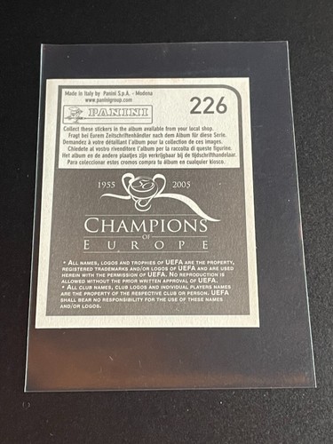 2005 Panini Champions of Europe 1955-2005 Sticker Louis Saha #226 RC Man U - Picture 2 of 2
