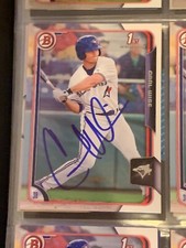 CARL WISE AUTOGRAPHED SIGNED 2015 BOWMAN CARD TORONTO BLUE JAYS COA