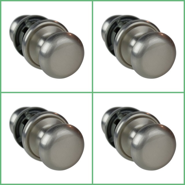 Weiser Hancock Passage Door Knob Brushed Satin Nickel Hallway Closet