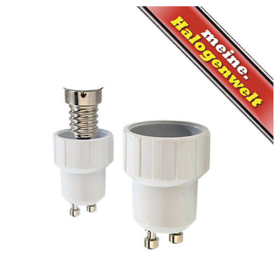 Lampen-Sockel E14 E27 auf Gu10 G9 E14 Leuchtmittel-Adapter Fassung Glühbirne LED