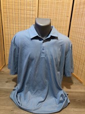 TravisMathew Golf Short Sleeve Men's Polo Shirt Gray XXL 2XL logo on sleeveback