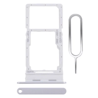 Pour Samsung Galaxy A16 4G (SM-A165) tiroir double carte sim dual support ARGENT