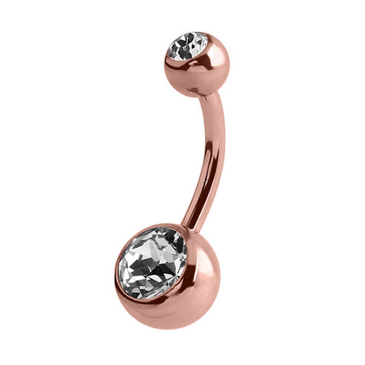 BARRA PANCIA ARTIGLIO Stella Doppio Cristallo Gemma Chirurgico 126142966864 - Foto 7