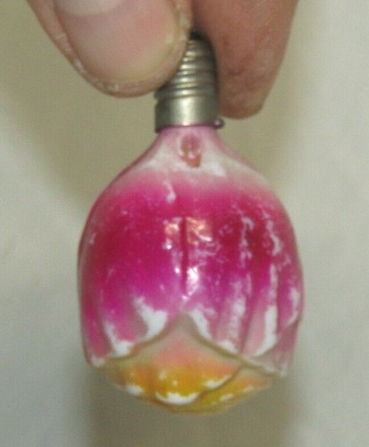 Japan C6 Rose Flower Vintage Christmas Light Antique Tested Working 1950's - Picture 4 of 8