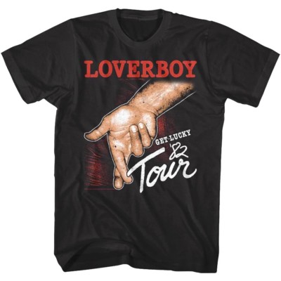 Loverboy Get Lucky Tour 1982 Men's T Shirt Rock Band Music Album Concert Merch | eBay