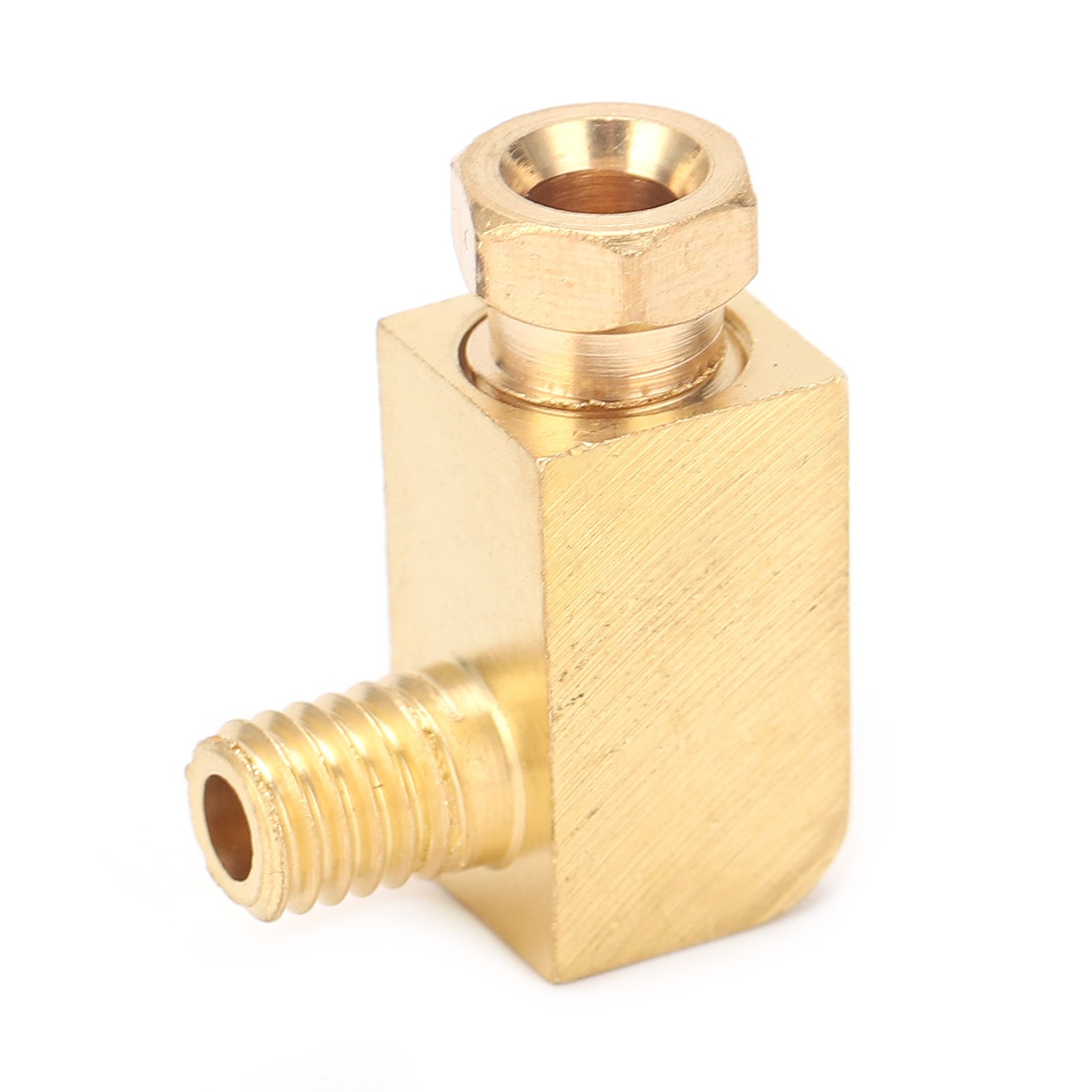 °Brass Pipe Joint Right Angle Thread Connection Tube Nipple Industrial Tubular
