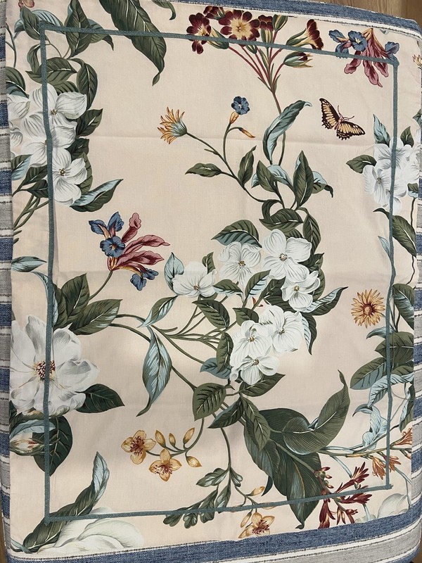100% cotton 2 standard & 1 King shams Williamsburg by Crown Crafts Garden Image