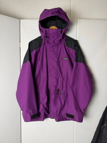 Vintage Berghaus Meru GORE TEX Jacket Made in Gt Britain Purple Mens Size S Rare - product listing photo