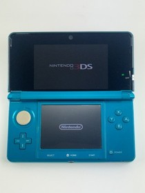 Nintendo 3DS Aqua Blue Handheld Console With Charger CTR-001