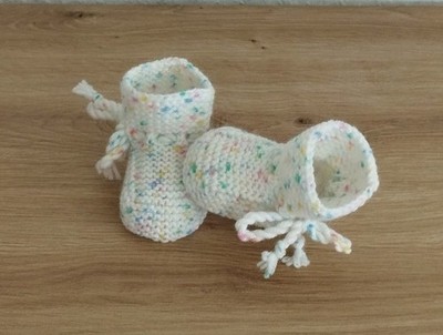 Babyschuhe, gestrickt, Handarbeit, Geschenk, Socken, Reborn, Geburt, Puppe