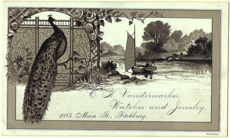 Vanderwarker Jeweler trade card 