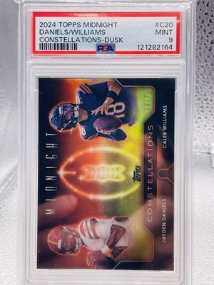 2024 Midnight Jayden Daniels & Caleb Williams RC Constellations /75 Dusk PSA 9