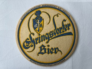 VK Bierdeckel aus Ehringsdorf bei Weimar / Thüringen Ehringsdorfer Bier