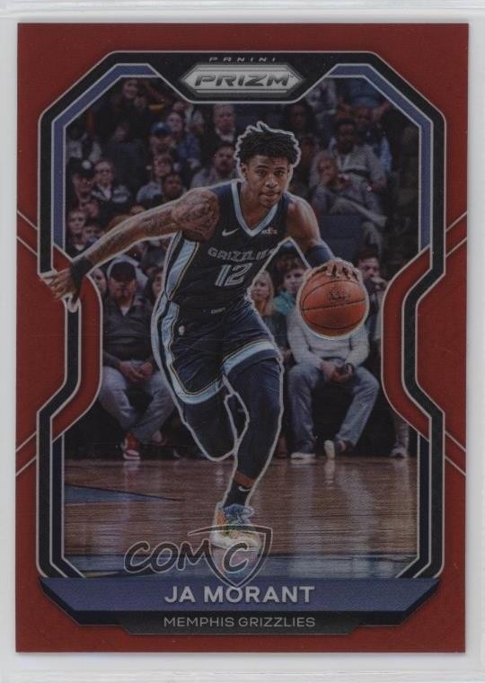 2020-21 Panini Prizm Red Prizm 242/299 Ja Morant #115 2s2