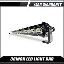LED Light Bar 38in 40in 108W Single Row Ultra-Slim Combo Beam for 4x4 Trucks