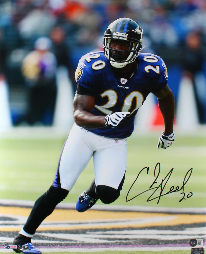 Ed Reed Autographed Signed Baltimore Ravens 16x20 HM Running Photo-Beckett W Hologram 