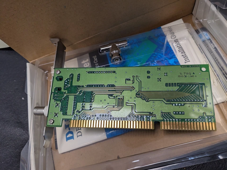 D-Link DE-220PCT 10Mbps Combo 16-Bit Ethernet ISA Adapter MINT - Image 4 of 4
