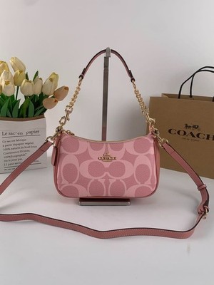 COACH Teri Shoulder Bag in Signature Canvas Olive CAL51 outlet F/S 