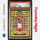 2024 PANINI MOSAIC #302 JAYDEN DANIELS REACTIVE YELLOW PRIZM RC ROOKIE PSA 10