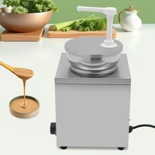 4L Electric Sauce Warmer Dispenser w/Pump, 150W Stainless Steel, 110V US Plug