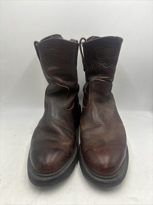 Vintage Red Wing 1132 Pecos Brown Leather Pull On Work Boots  display picture 2