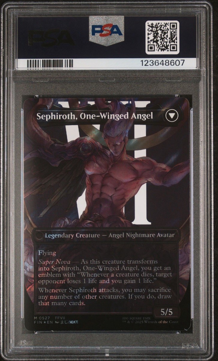 PSA 10 - Sephiroth #0527 (Borderless Surge Foil) - MTG Final