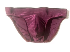 New MALE POWER Purple Microfiber Pouch Front Bikini Swim Brief Underwear sz S