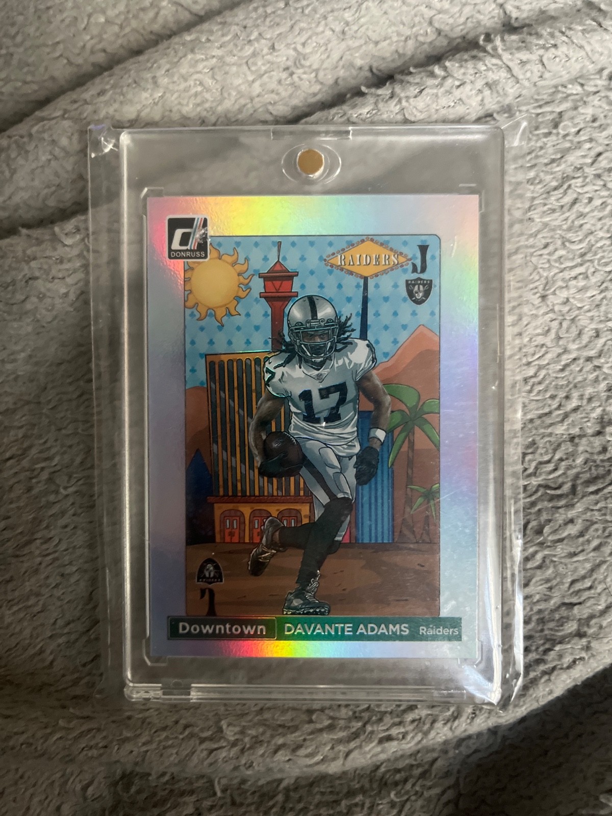 2022 Panini Donruss #DT-DA Davante Adams Downtown! SSP Las Vegas Raiders