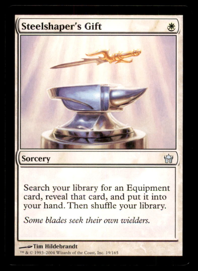 MTG Steelshaper's Gift LP Light Play Fifth Dawn [4134]