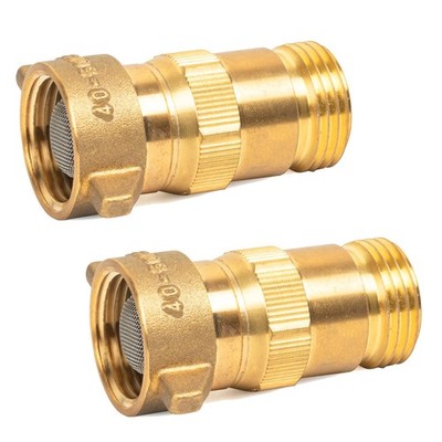 Hourleey Brass Hi-Flow Water Regulator, 2 Pieces RV Pressure 2 Pack, 