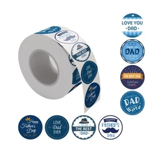 Father s Day Stickers 500pcs/roll Envelope Seal Label Tag Decal Supplies