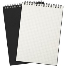 2 Pack Graph Paper Spiral Notepad A5 Top Wirebound Notepad Grid Notebook Sten...