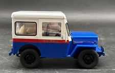 US MAIL TRUCK 1954 Willys JEEP Model DANBURY MINT 1998 Moving Parts & Bags USPS