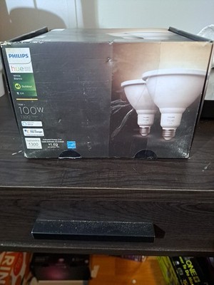 Brand NEW Philips Hue 476820 White Outdoor Bulbs PAR38 2 Pack(8)