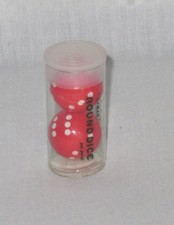 Round Dice. Red.