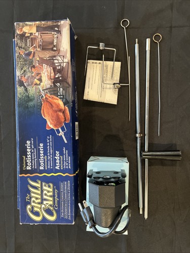 Grill Care Company Universal Rotisserie Fits Most Gas Grills w/Motor Spit Rod