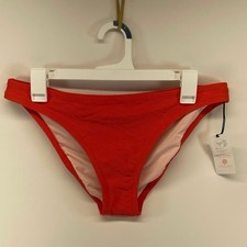 NWT Shade  Shore Target Orange Textured Cheeky Sz Large Bikini Bottom B 23