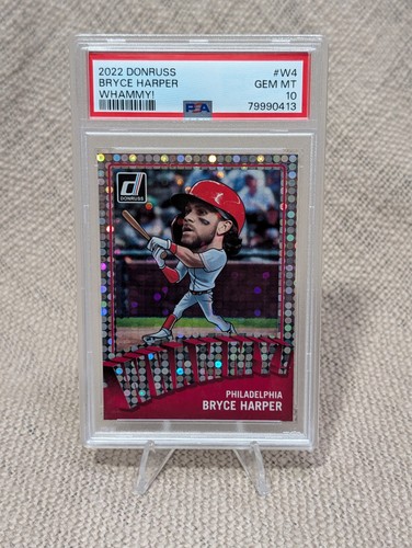 2022 Donruss Whammy! #W4 Bryce Harper Big Head Insert PSA 10 Gem Mint