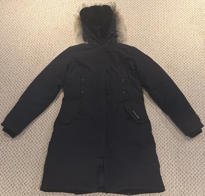 Canada Goose Kensington Parka 2506L Jacket Womens Large 625 Fill Duck Down Nylon