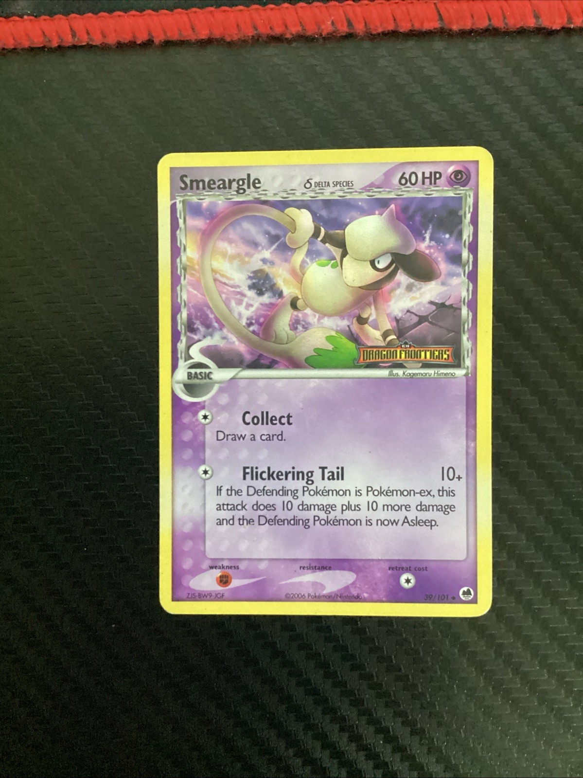 Pokemon Card Smeargle (Delta Species) 39/101 Dragon Frontiers Reverse Holo, LP